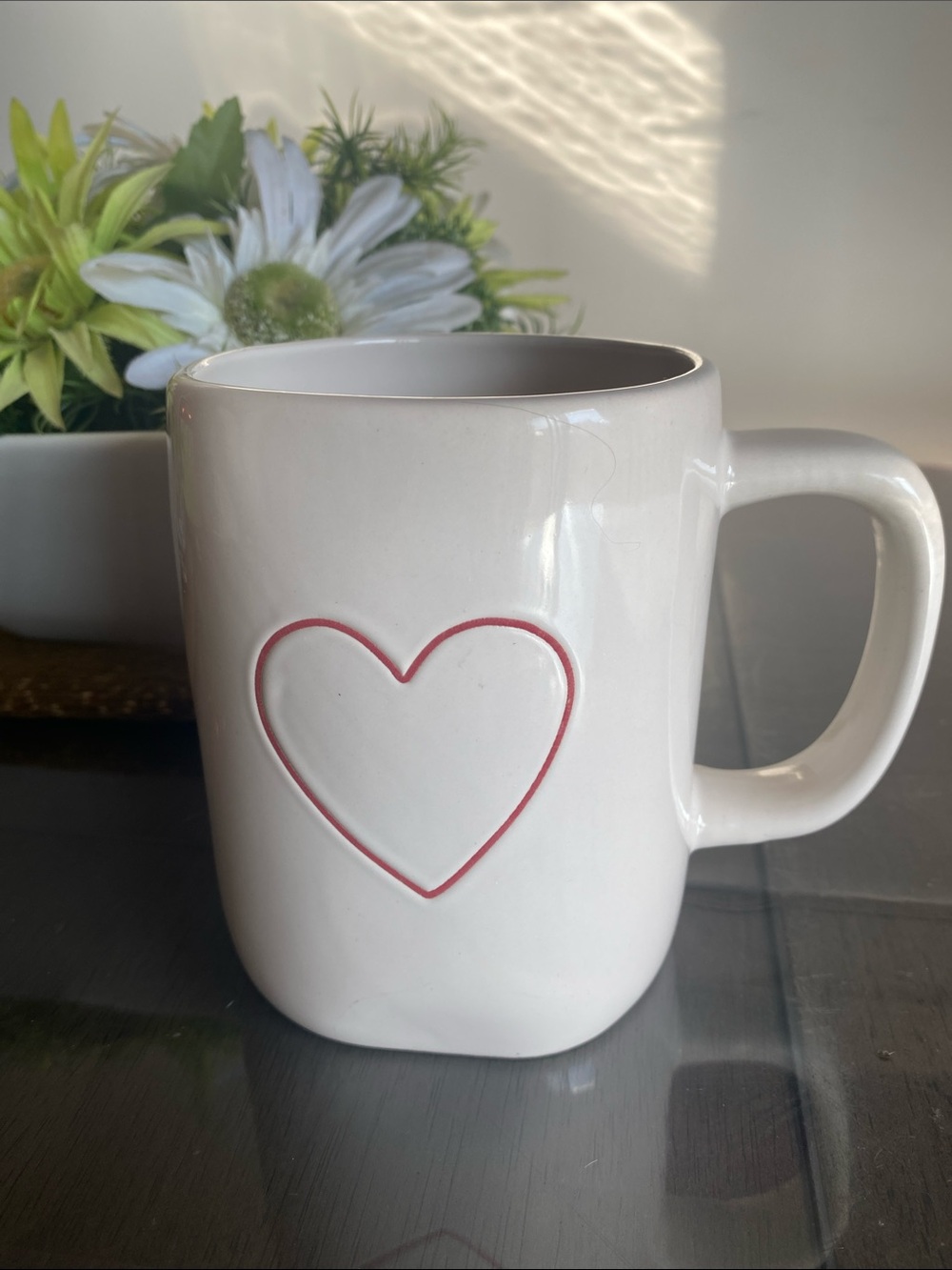 New🌈 Rae Dunn Ceramic Heart Accent Mug gifts of love